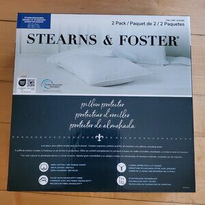Stearns and Foster Standard / Queen Pillow Protector 2 pack  - Brand New in Box